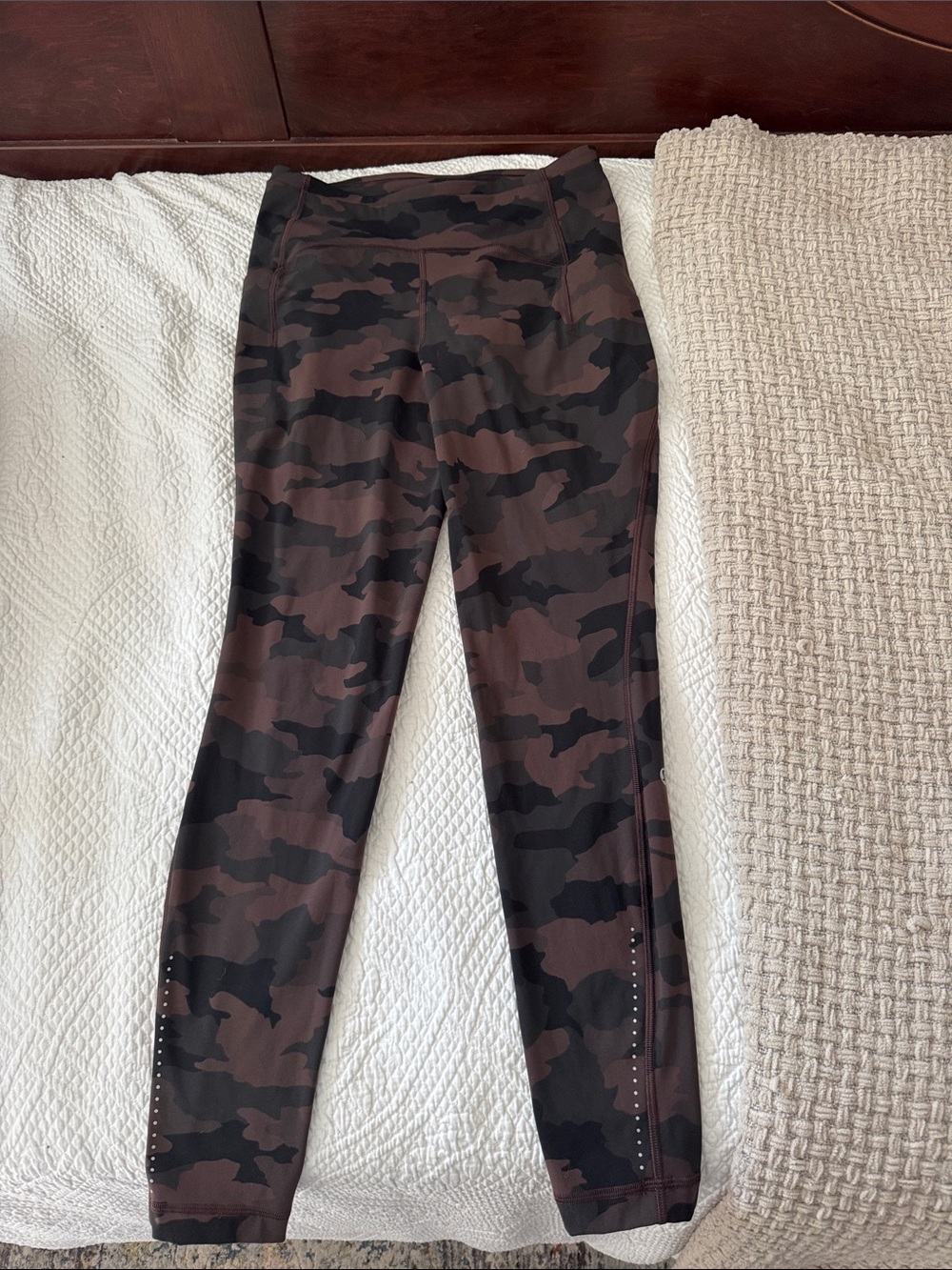 Camo Pattern Lululemon Leggings in Brown & Black